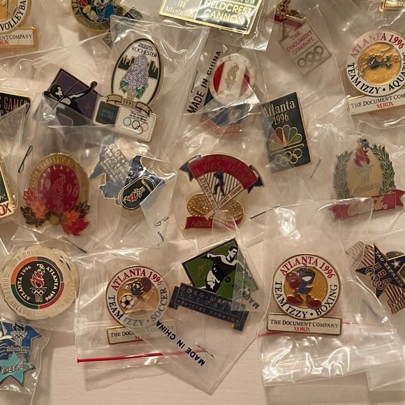 1996 Olympic Pin Lot Collection Set of 118 ~ all different ~ FREE SHIPPING - Picture 10 of 11